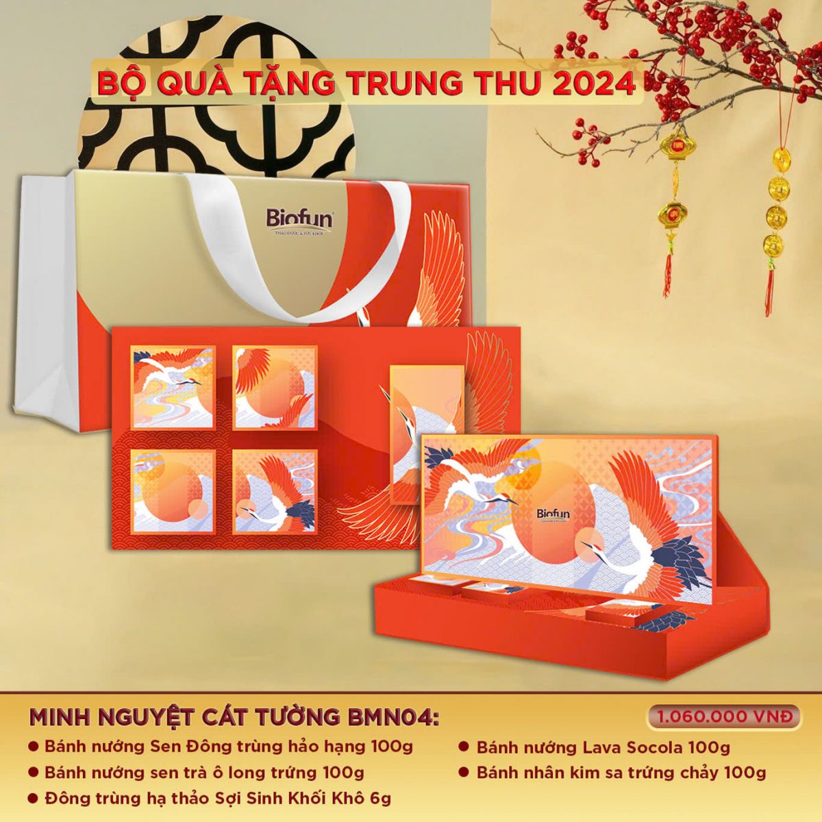 Bộ quà trung thu Minh Nguyệt Cát Tường BMN04