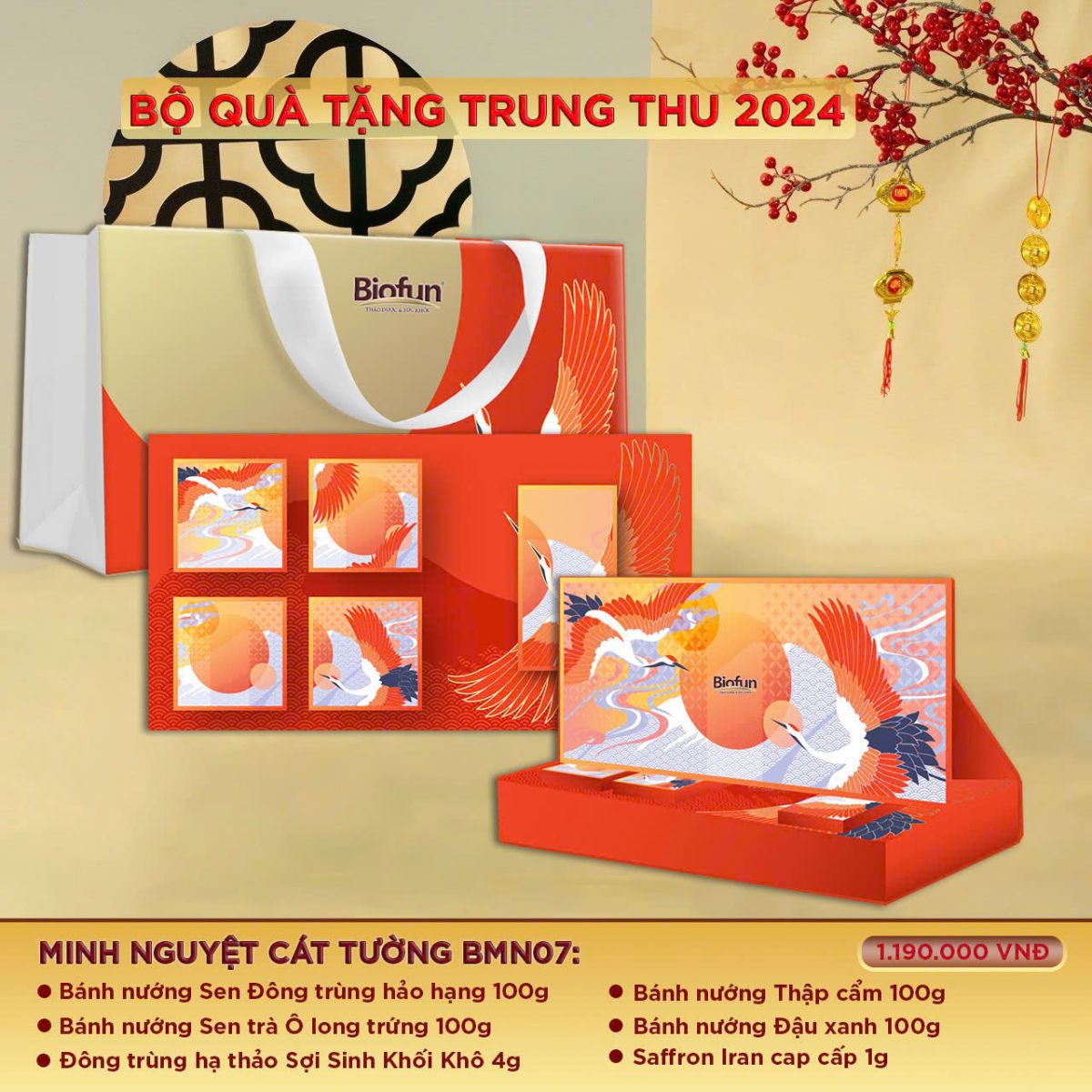 Bộ quà trung thu Minh Nguyệt Cát Tường BMN07