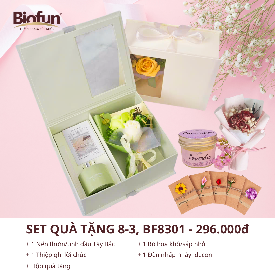 Set 1 - Biofun - bộ quà tặng ngày phụ nữ 8-3 ns dưới 500K