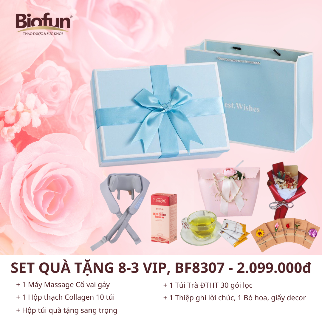 Set 2 - biofun - bộ quà tặng ngày phụ nữ 8-3 cao cấp