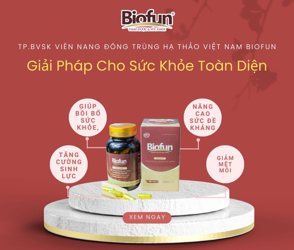 Viên nang Đông Trùng Hạ Thảo Biofun - Giải pháp cho sức khỏe toàn diện