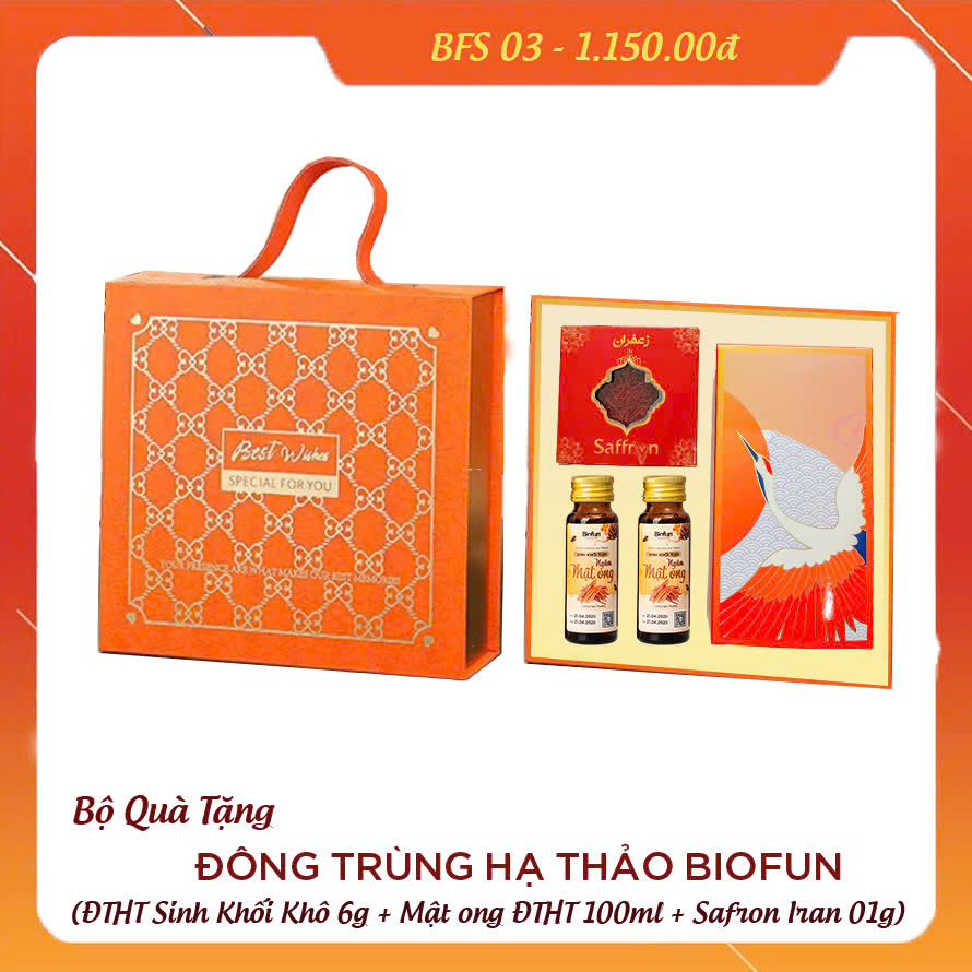 Bộ Quà Tặng Cao Cấp Đông Trùng Hạ Thảo Biofun BFS03
